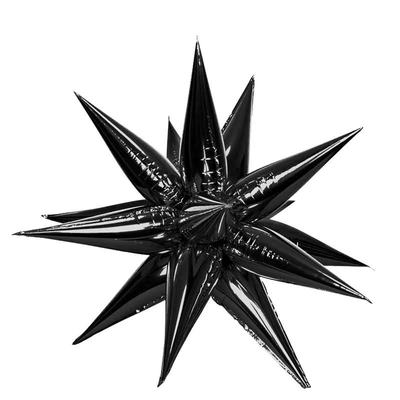 Black Starburst Cluster Balloon (26 Inches)