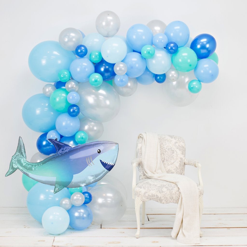 Blue Baby Shark Party Garland Balloon Kit from Ellies Party Supply