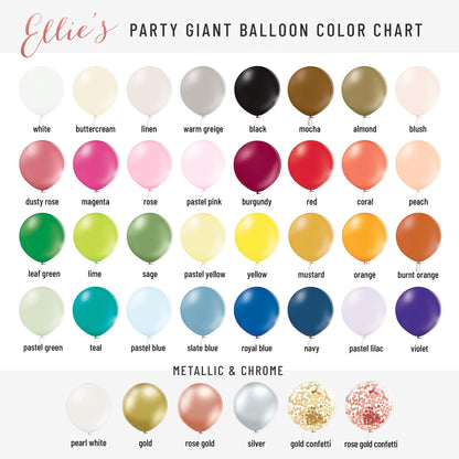 2 - Foot Giant Balloons (24 Inch) - Ellie's Party Supply