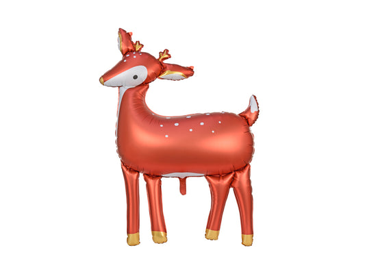 Deer Foil Balloon - Holiday Party Decor | 28.5x25 Inches | Air or Helium