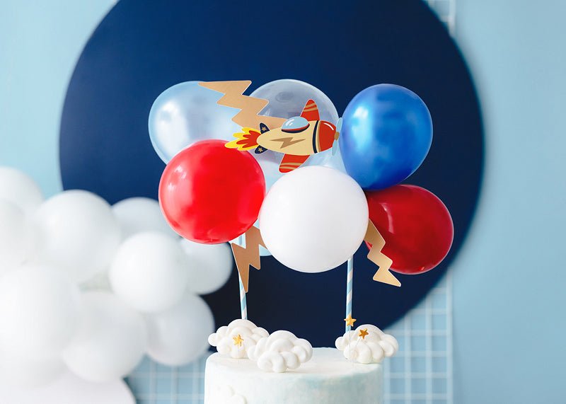 Airplane Balloon Cake Topper Kit - Ellie's Party Supply