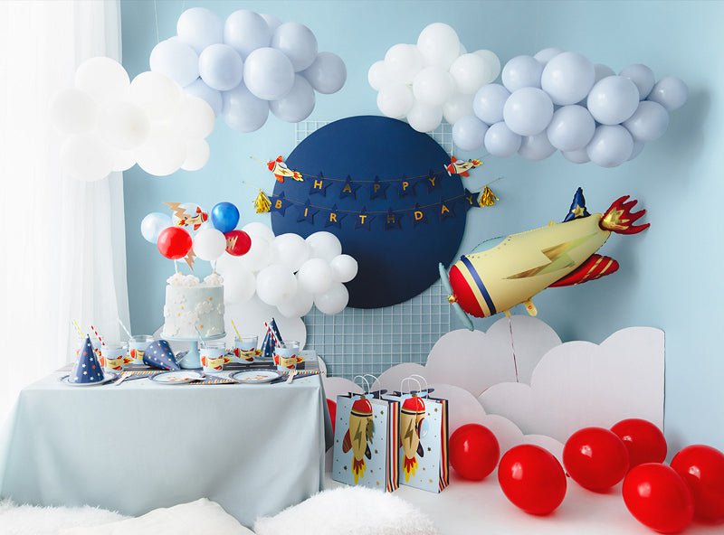 Airplane Balloon Cake Topper Kit - Ellie's Party Supply