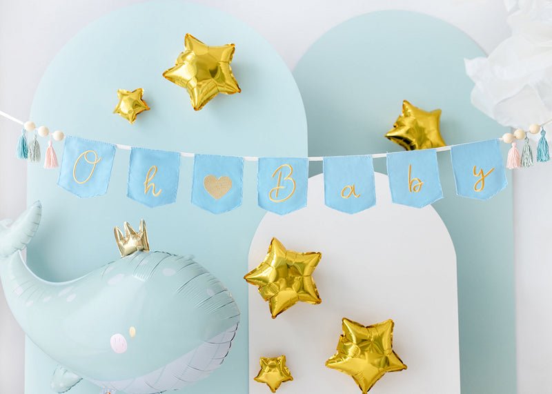 Aqua Breeze Whale Foil Balloon - Cute Party Centerpiece | 30.5x20 Inches - Ellie's Party Supply