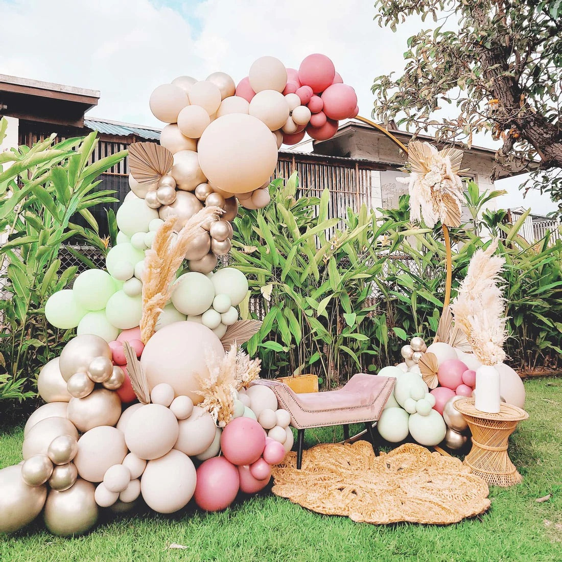 Blush Mint Balloon Arch Kit