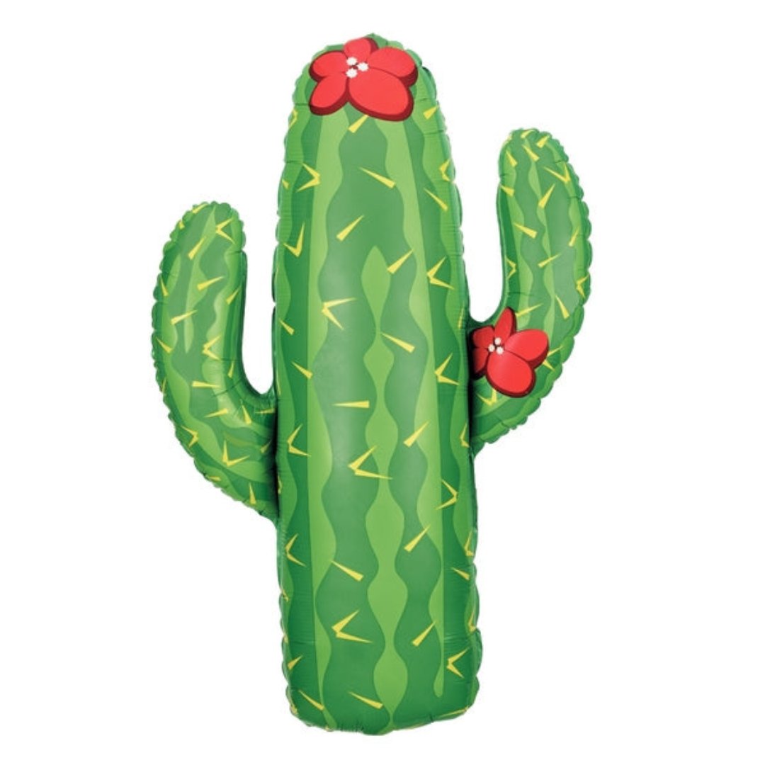 Giant Cactus Cute Fiesta Party Balloon (41 Inches) - Ellie's Party Supply