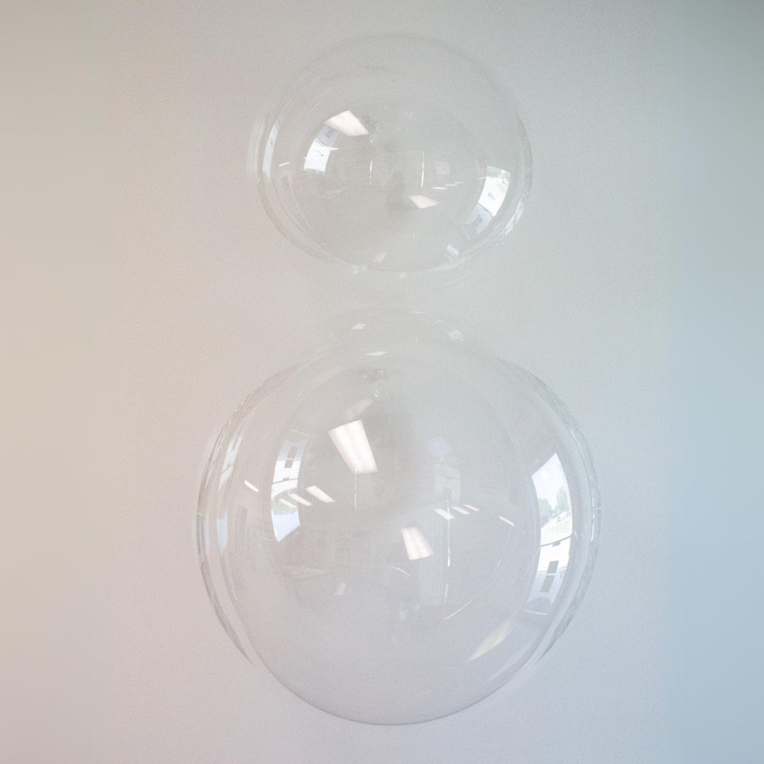 Giant Round Clear Bobo Balloon (24 Inch) - Ellie's Party Supply