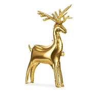 Gold Reindeer Standing Foil Balloons (43x25 Inches or 25x20 Inches) - Ellie's Party Supply