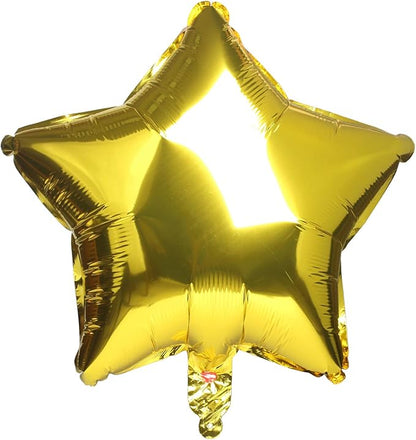 Gold Star Balloons (5 - Pack) - Ellie's Party Supply