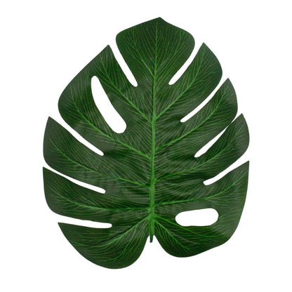 Green Monstera Tropical Leaves (12 - Pack) - Ellie's Party Supply