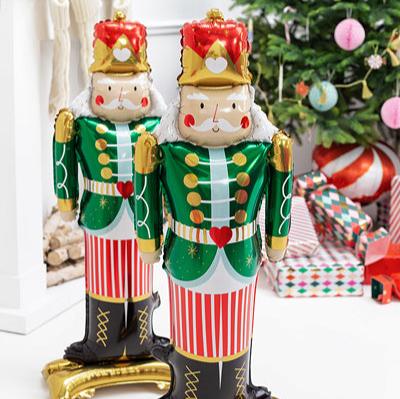 Nutcracker Standing Foil Balloon - Holiday Party Decor (13.5x33.5 Inches) - Ellie's Party Supply