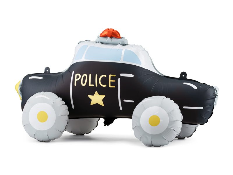 Police Car Foil Balloon - Standing Birthday Party Decoration | 26x21 Inches - Ellie's Party Supply