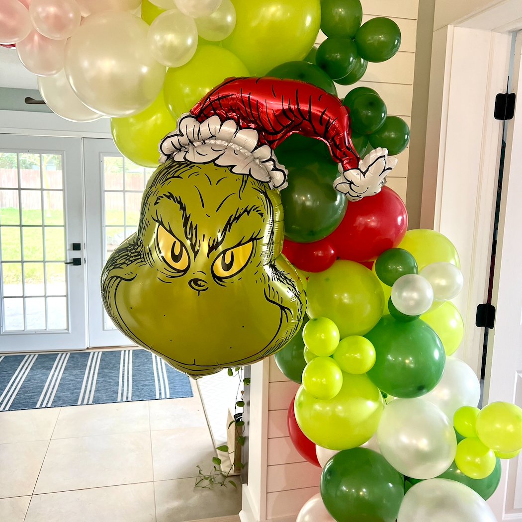 The Grinch Christmas Balloon Arch Kit - Balloon Garland Kit - Ellie's Party Supply