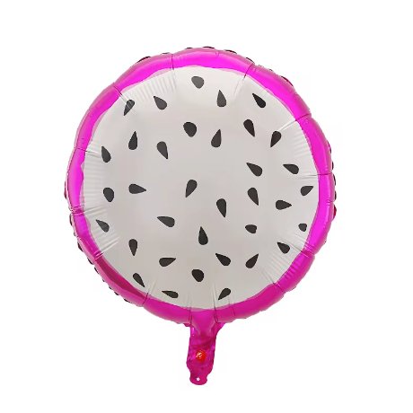 Tropical Dragon Fruit Mylar Foil Balloon (18 Inches) - Ellie's Party Supply