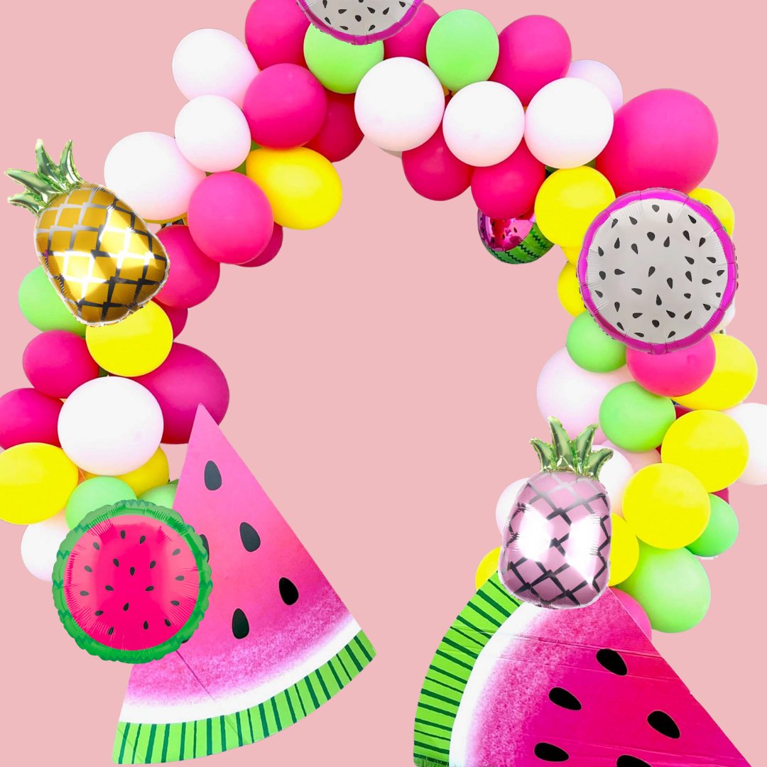 Tropical Dragon Fruit Mylar Foil Balloon (18 Inches) - Ellie's Party Supply