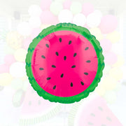 Tropical Watermelon Mylar Foil Balloon, One in a Melon Balloon, Two - tti Fruity Birthday Party Balloons, Tutti Fruity Balloons - Watermelon Balloon - Ellie's Party Supply