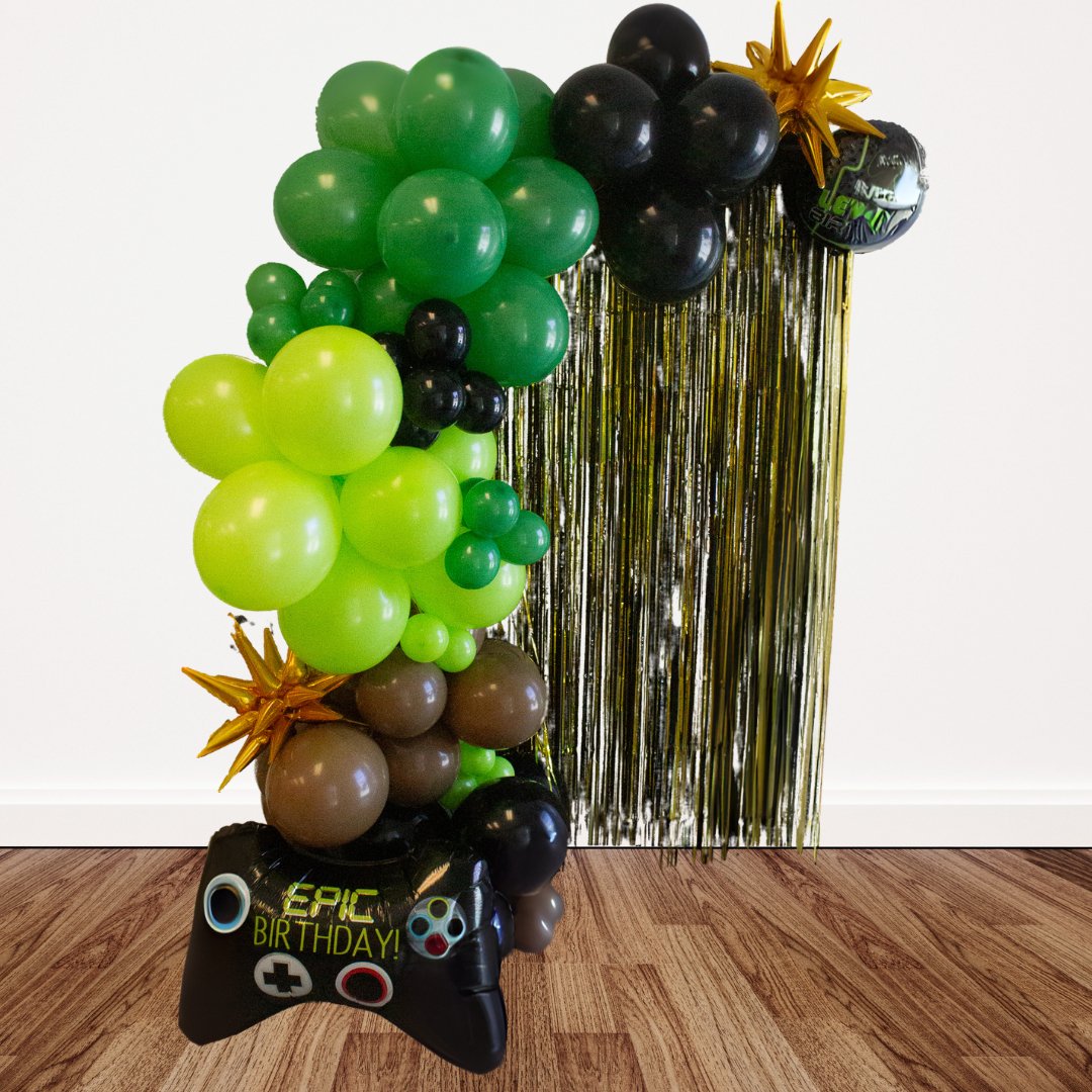 Video Game Balloon Arch - Balloon Garland Kit - Ellie's Party Supply