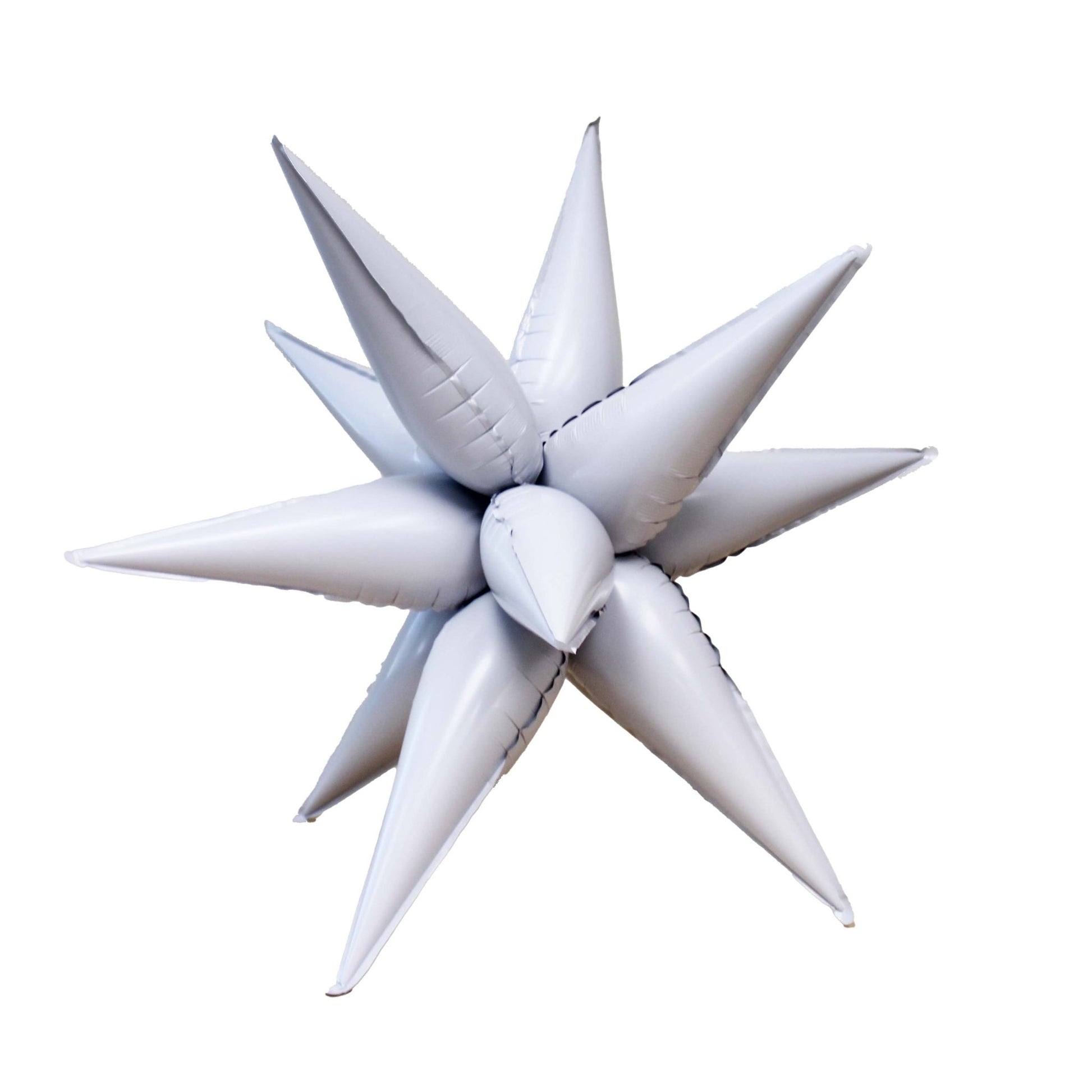 White Starburst Cluster Balloon (40 Inches) - Ellie's Party Supply