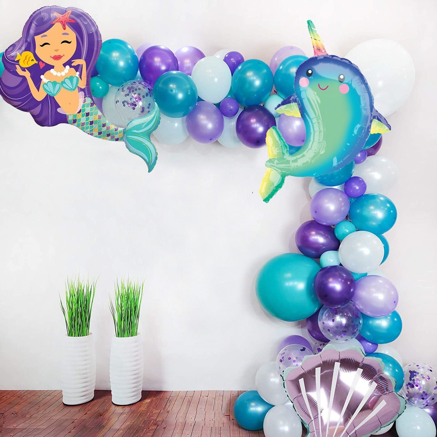 Unicorn Narwhal Rainbow Balloon  Unicorn & Mermaid Party Decor