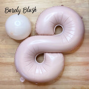 Barely Blush Mylar Number Balloons (32 Inches) - Ellie's Party Supply