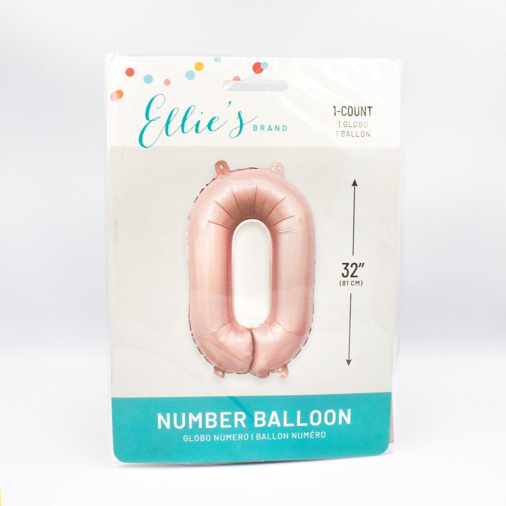 Barely Blush Mylar Number Balloons (32 Inches) - Ellie's Party Supply