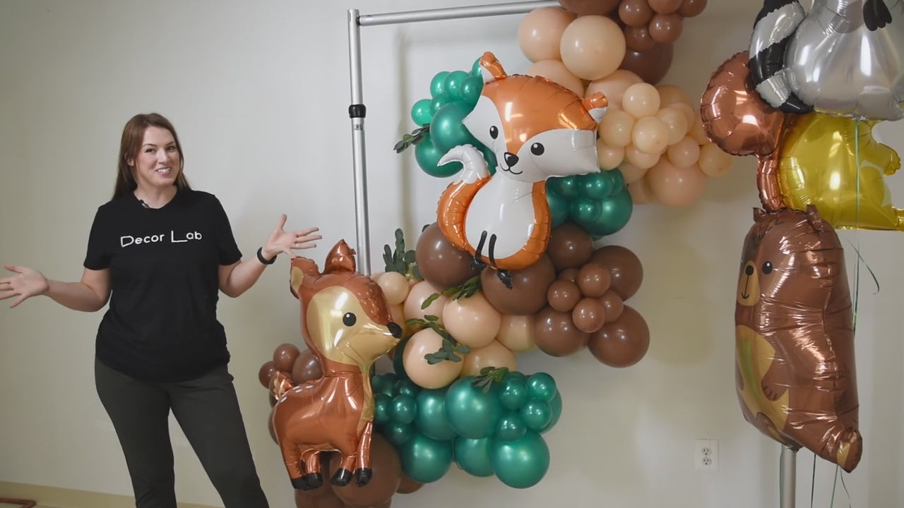 Load video: Woodland Balloon Arch