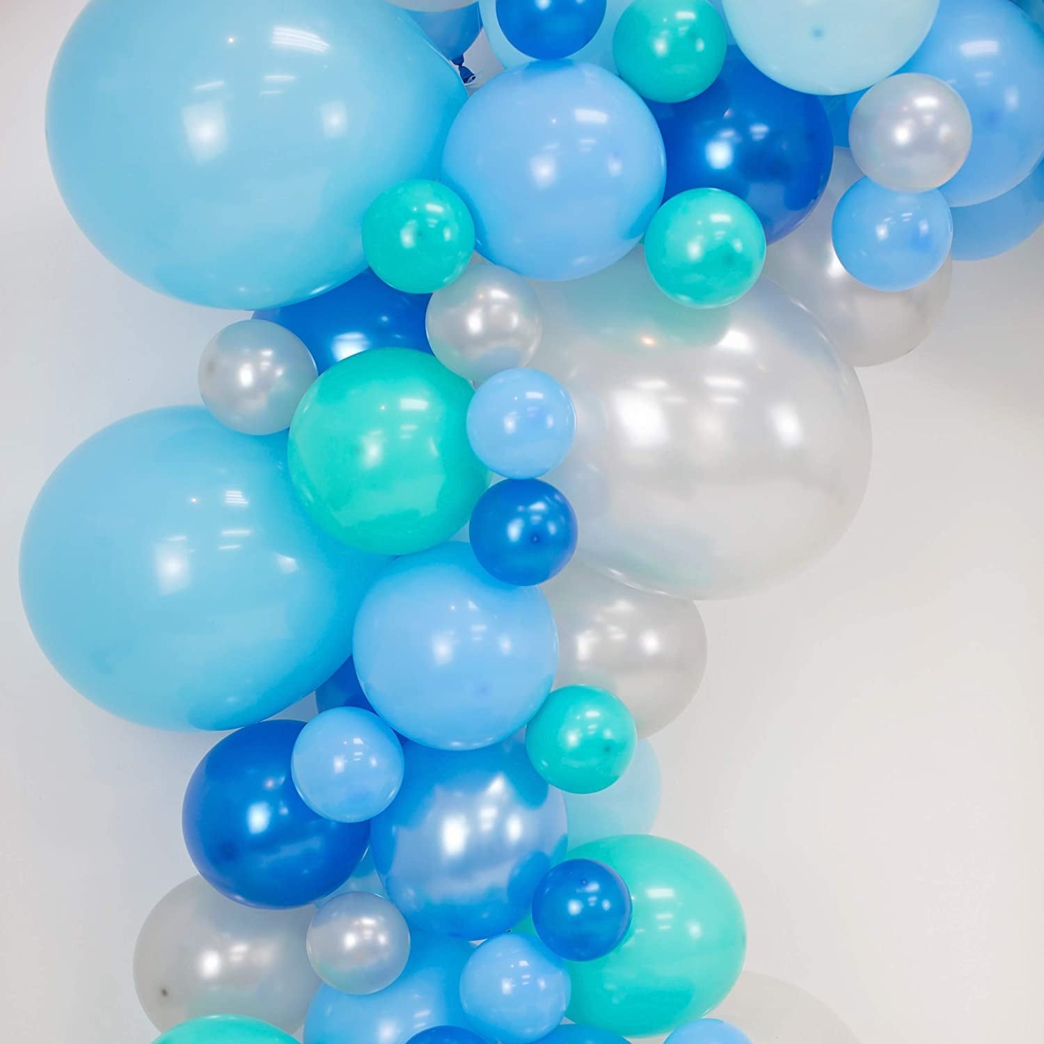 Blue Baby Shark Party Balloon Arch - Balloon Garland Kit - Ellie's Party Supply