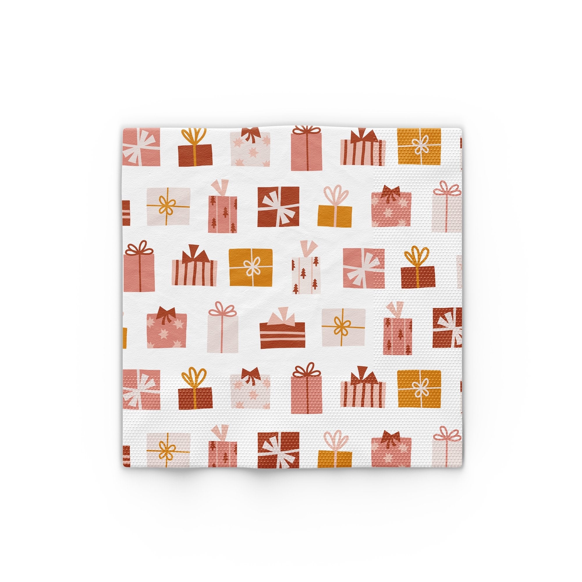 Boho Christmas Present Icon Napkins (Set of 16) - Ellie's Party Supply