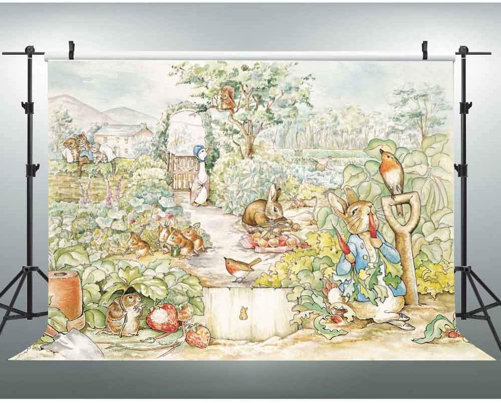 Classic Peter Rabbit Storybook Backdrop - 5x7 Feet - Ellie's Party Supply