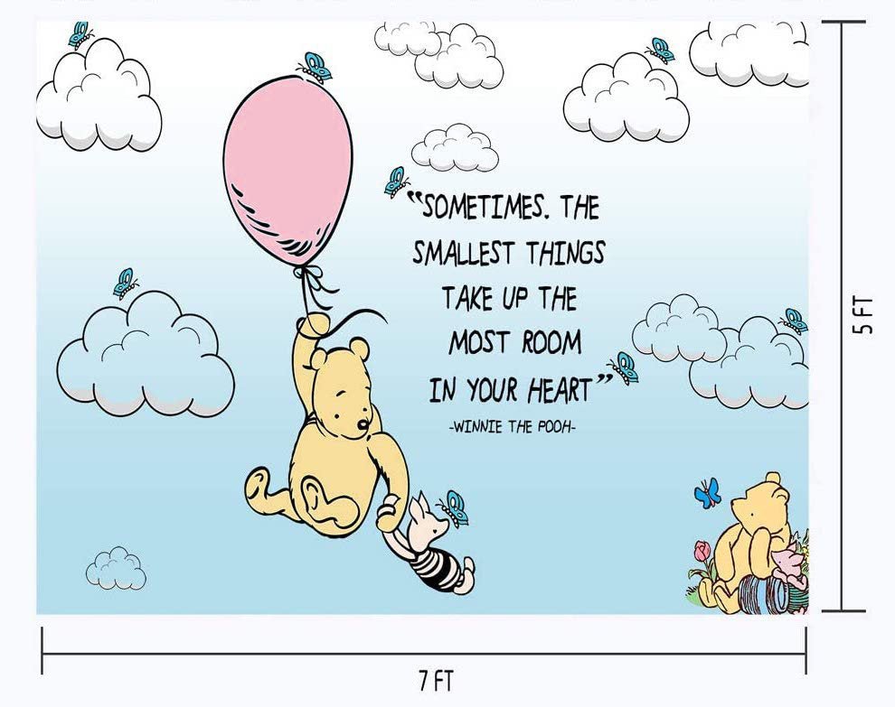 Winnie the pooh baby shower backdrop cheap