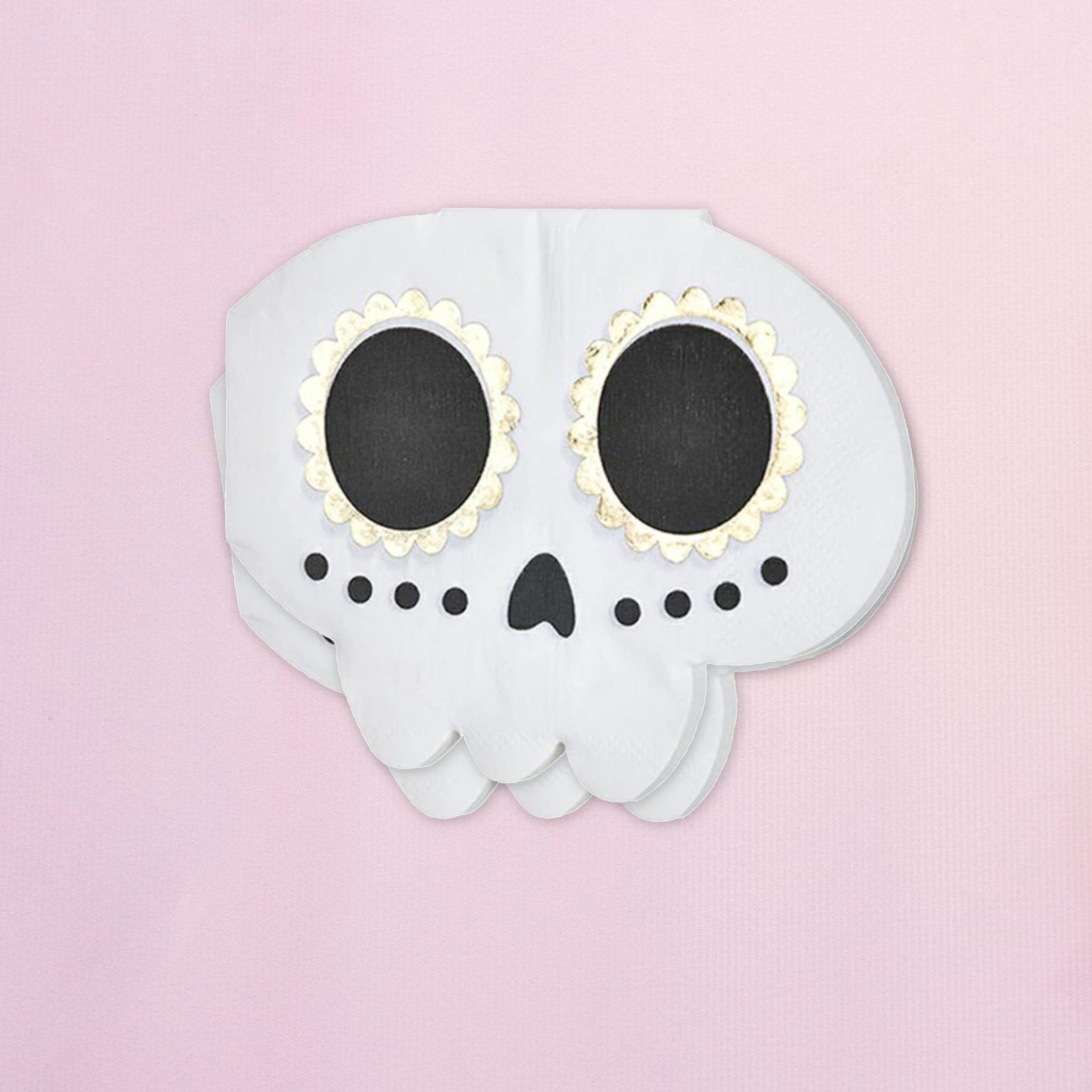 Cute Halloween Skull Napkins (Set of 20) - Ellie's Party Supply