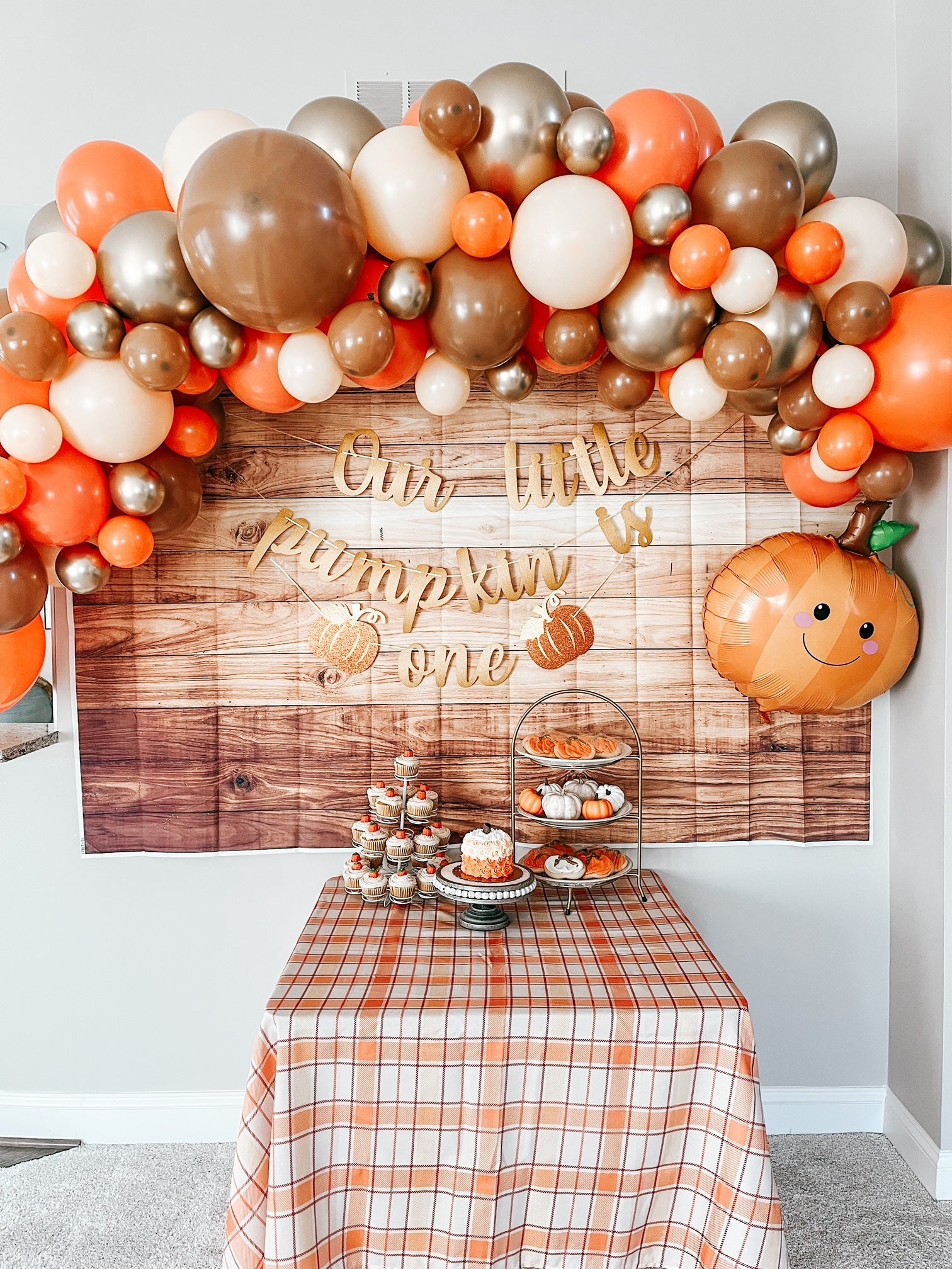 Fall Balloon Arch - Brown & Orange Balloon Garland Kit - Ellie's Party Supply