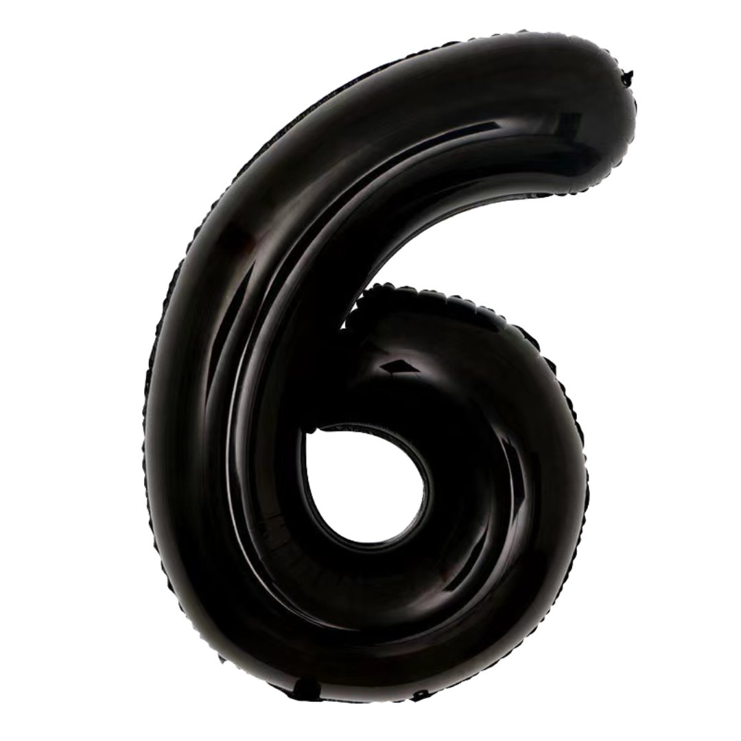 Giant Black Mylar Foil Number Balloons (42 Inches) - Ellie's Party Supply