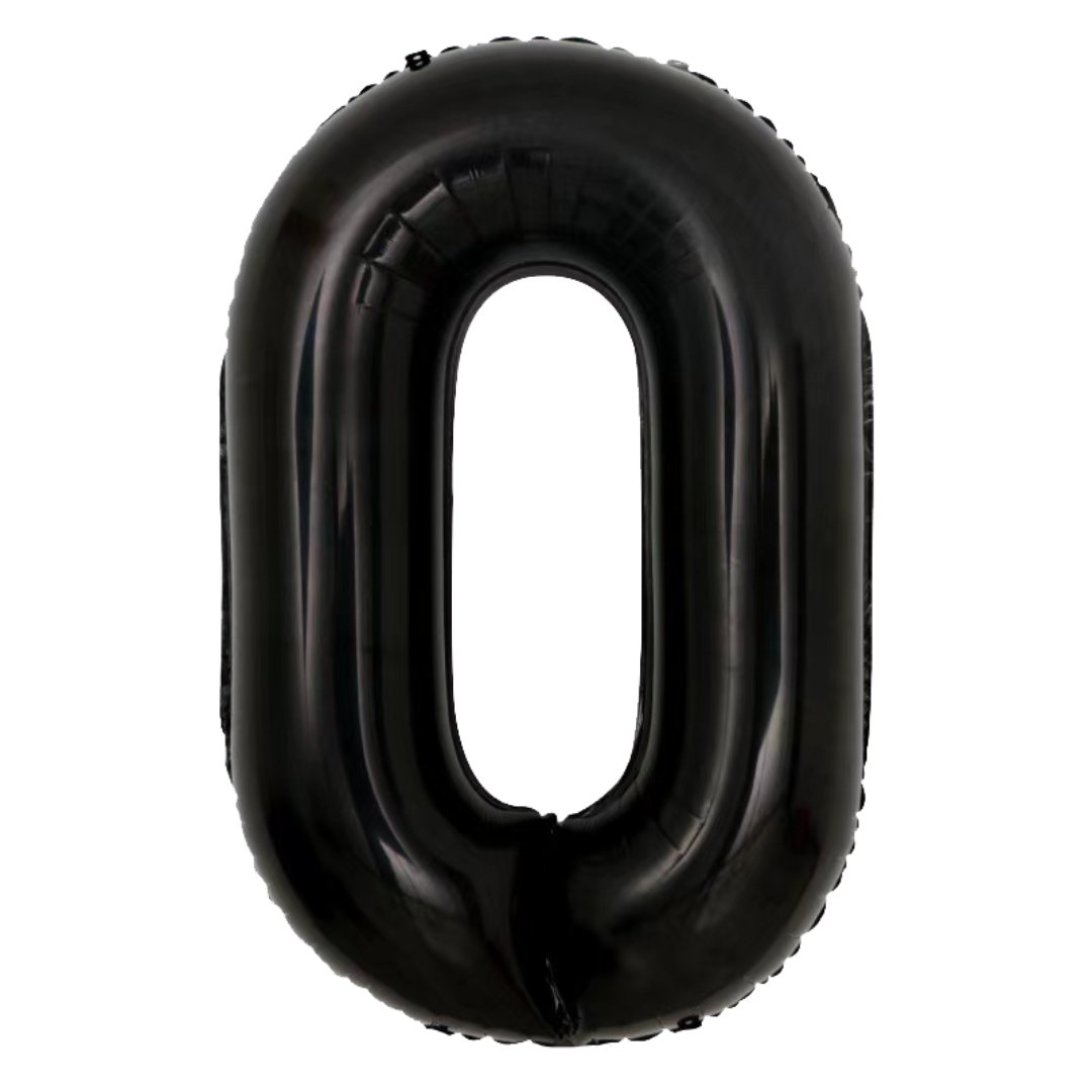 Giant Black Mylar Foil Number Balloons (42 Inches) - Ellie's Party Supply