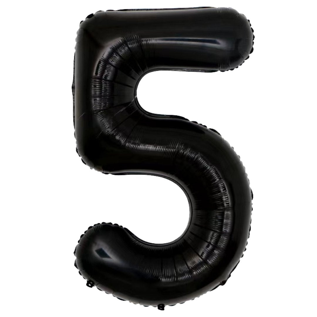 Giant Black Mylar Foil Number Balloons (42 Inches) - Ellie's Party Supply