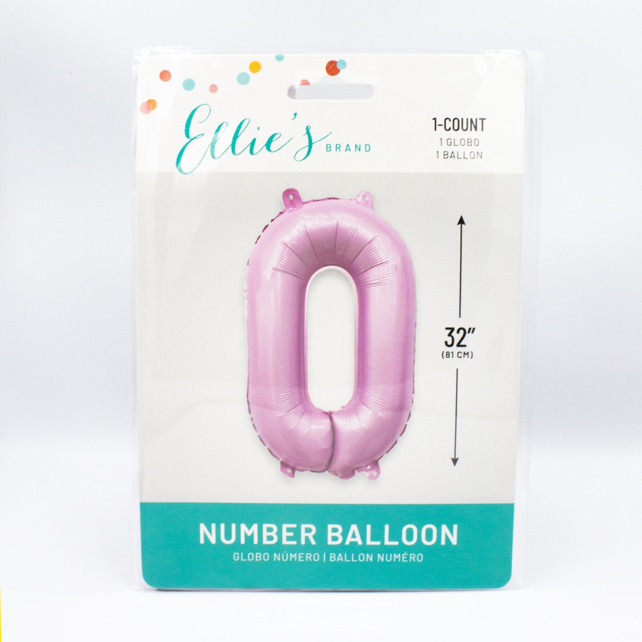 Giant Pastel Lilac Pink Mylar Foil Number Balloons (32 Inches) - Ellie's Party Supply