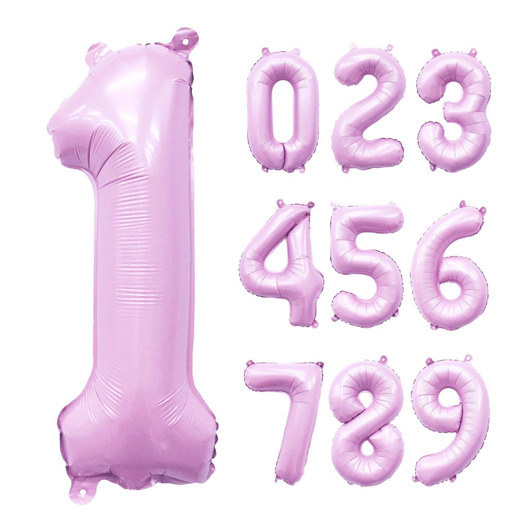 Giant Pastel Lilac Pink Mylar Foil Number Balloons (32 Inches) - Ellie's Party Supply