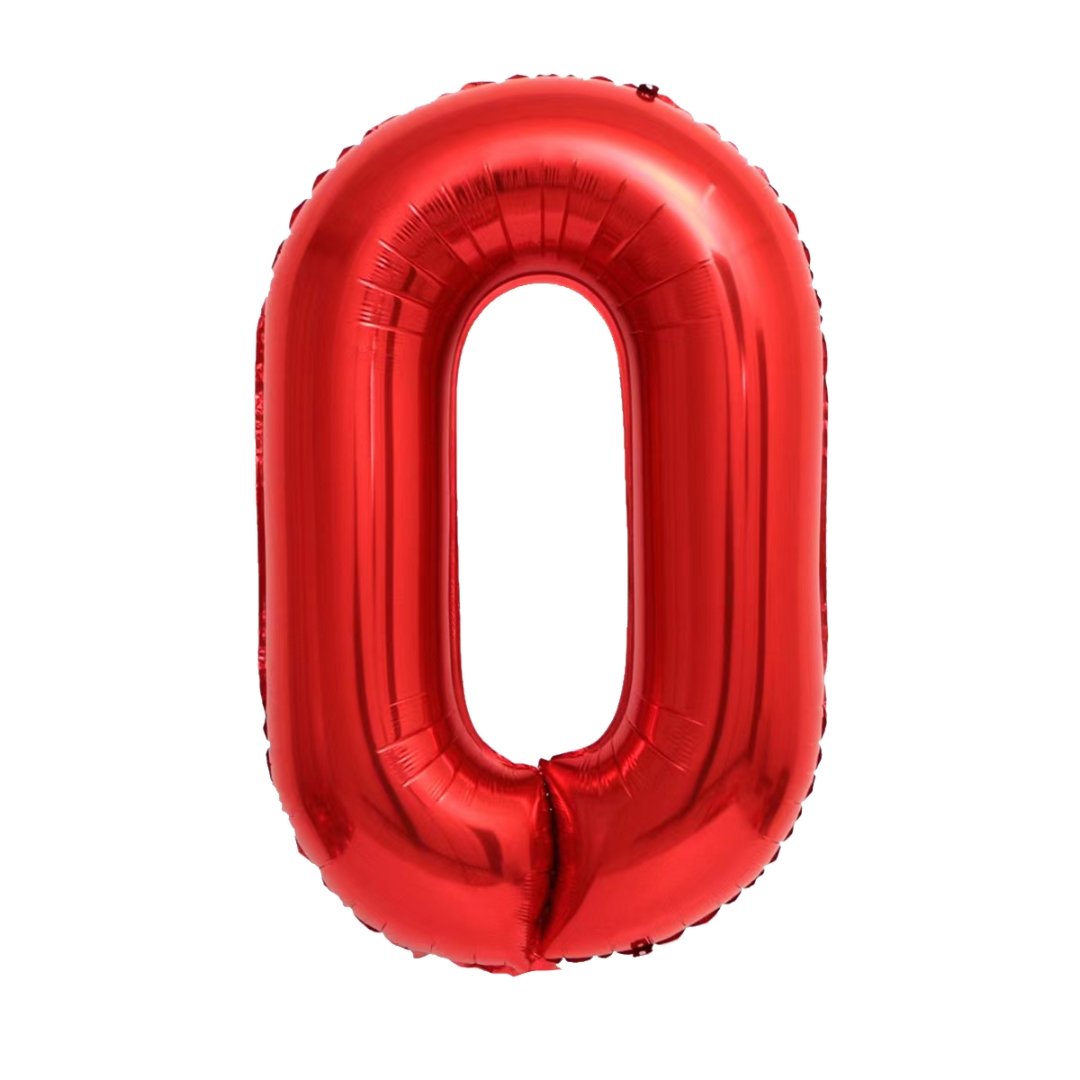 Giant Red Mylar Foil Number Balloons (42 Inches) - Ellie's Party Supply