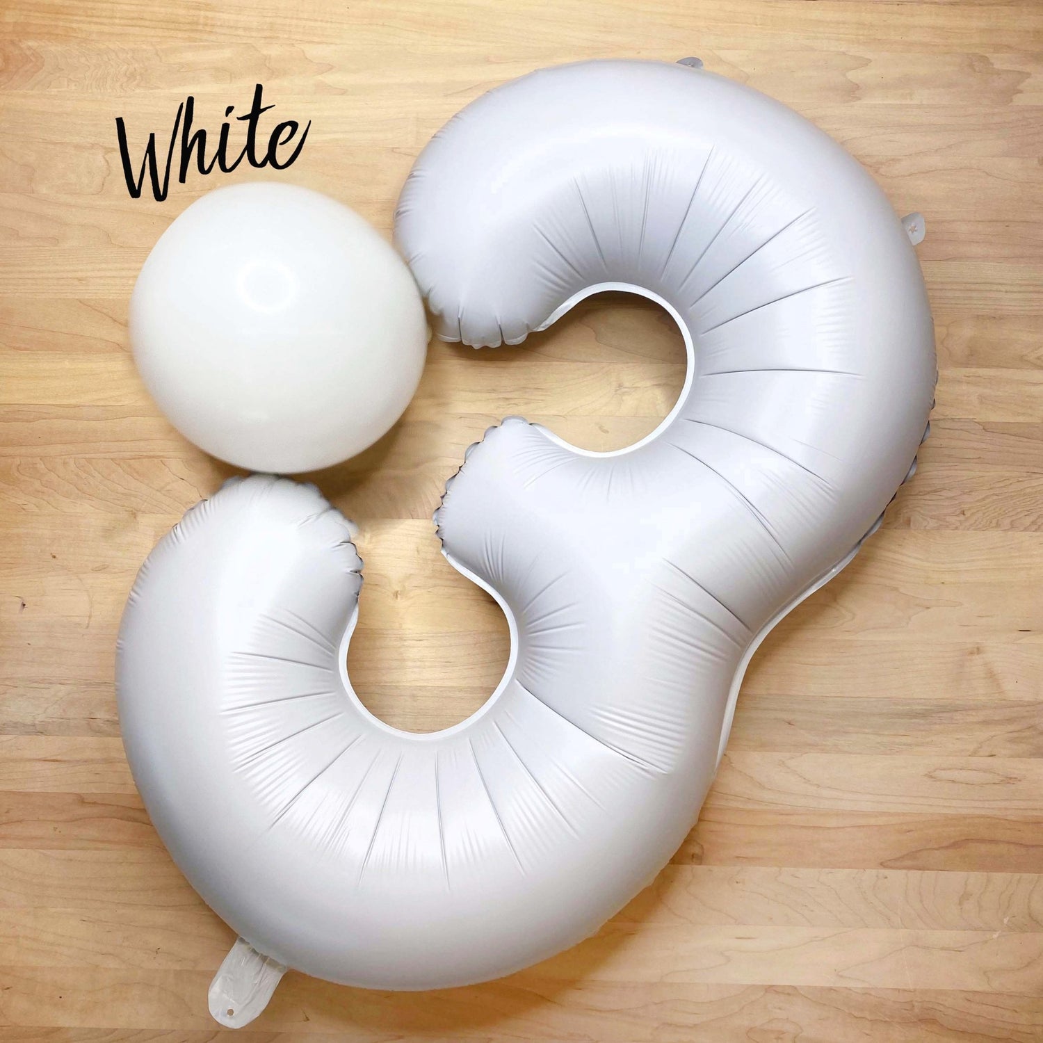 Giant White Mylar Foil Number Balloons (32 Inches) - Ellie's Party Supply