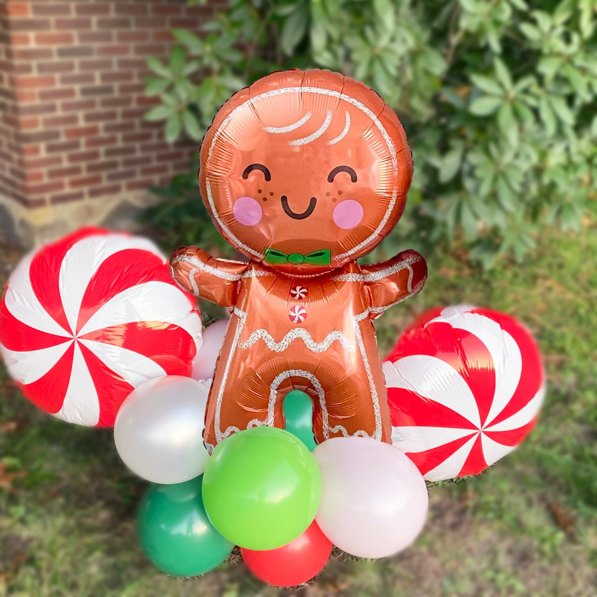 Gingerbread Man Balloon Bouquet Kit - Ellie's Party Supply