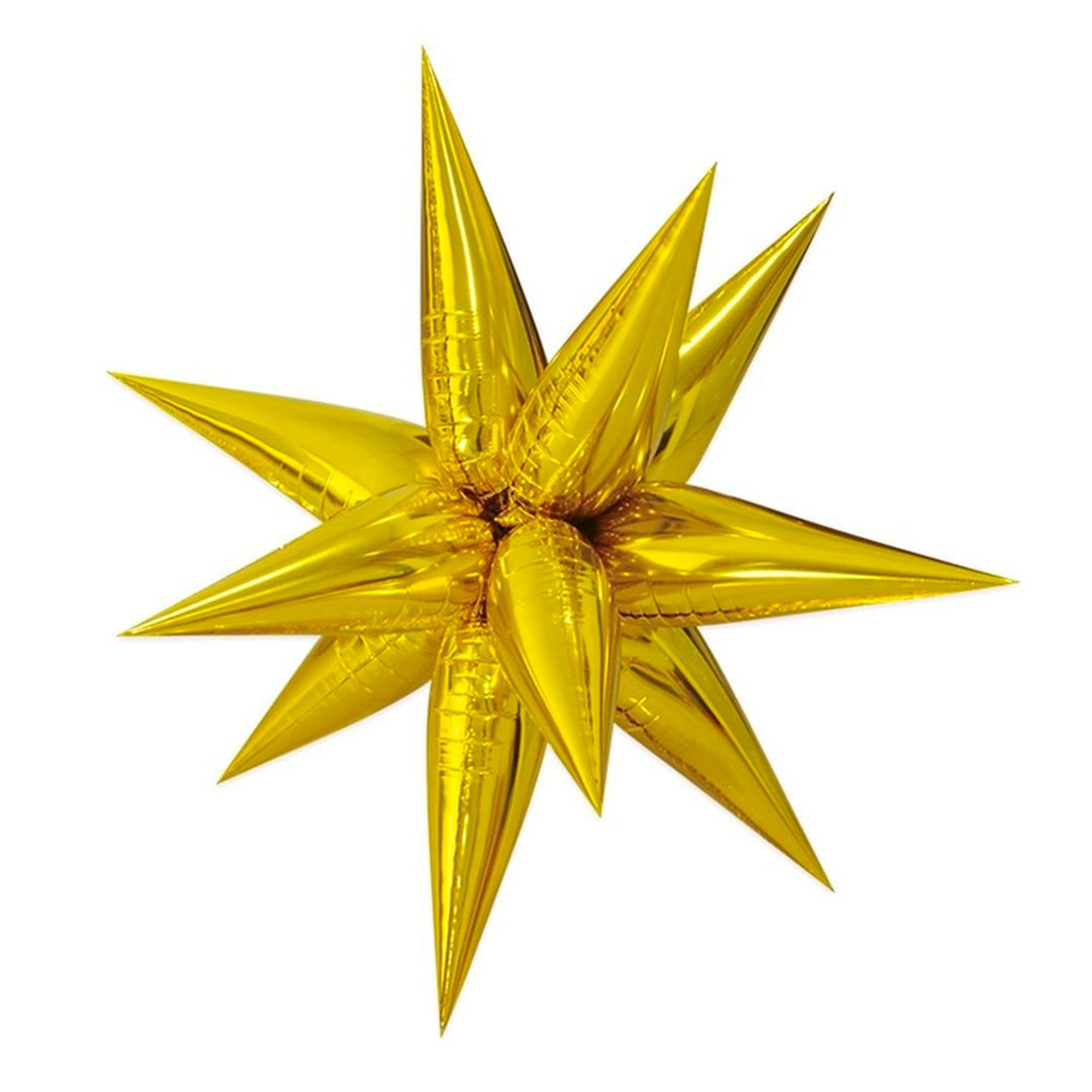 Gold Starburst Cluster Balloon (26 Inches) - Ellie's Party Supply