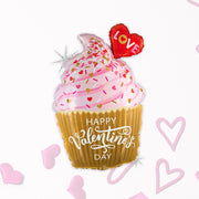 Happy Valentine's Cupcake Mylar Balloon (31 inches) - Ellie's Party Supply