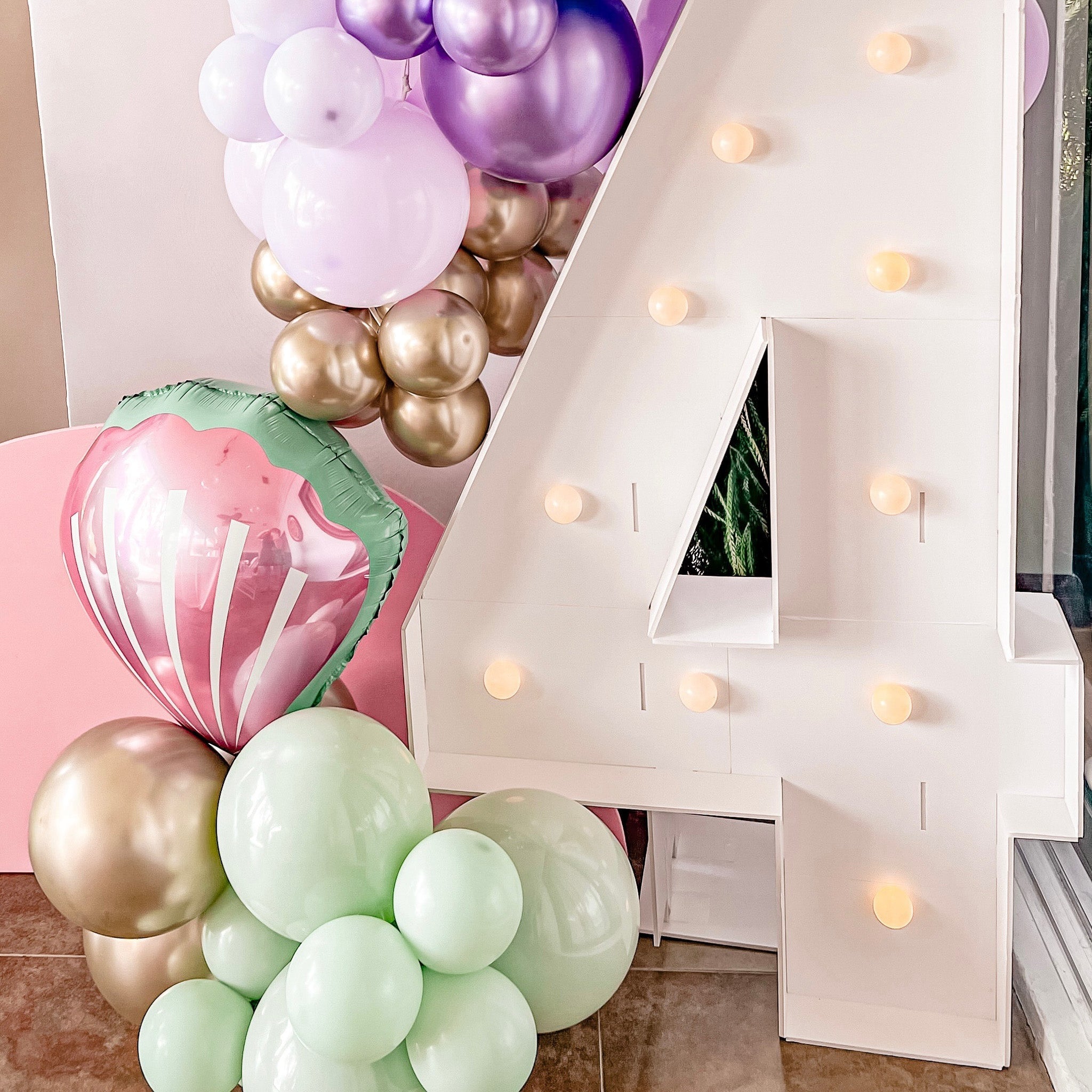 Mermaid Themed Balloon Arch - Balloon Garland Kit - Ellie's Party Supply