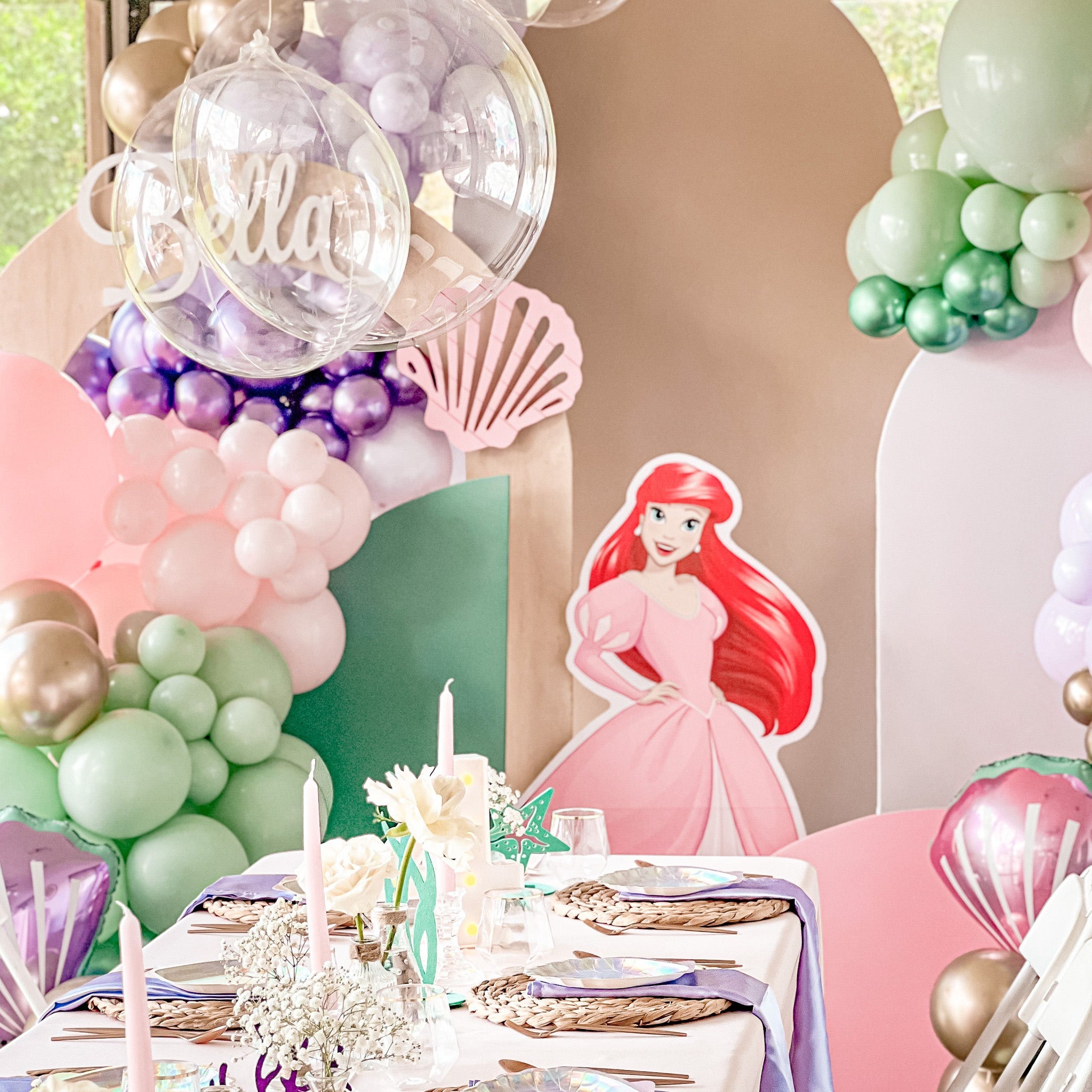 Mermaid Themed Balloon Arch - Balloon Garland Kit - Ellie's Party Supply