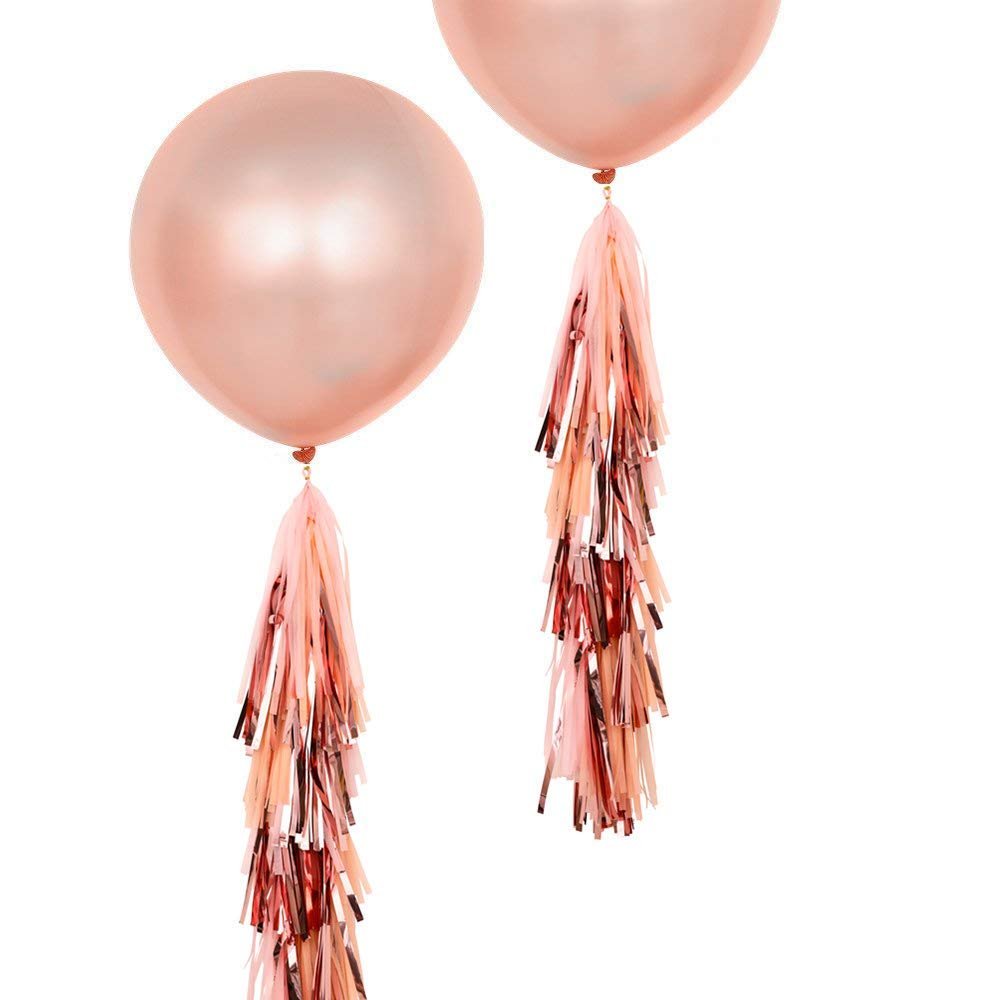 Metallic Rose Gold Tassel Tail Garland - Tassel DIY Garland Kit - Ellie's Party Supply