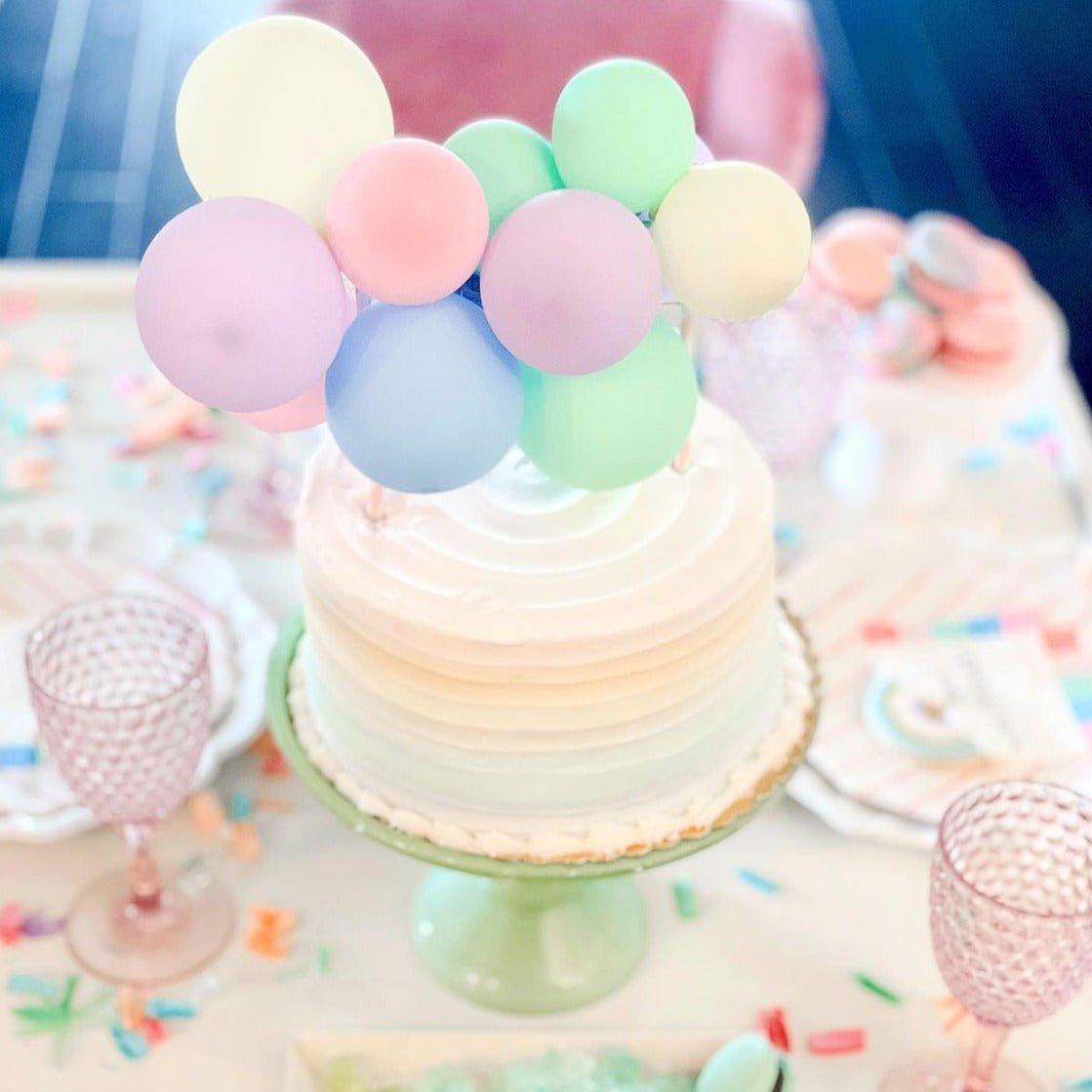 Pink Hot Air Balloon Bunny Cake – Honeypeachsg Bakery