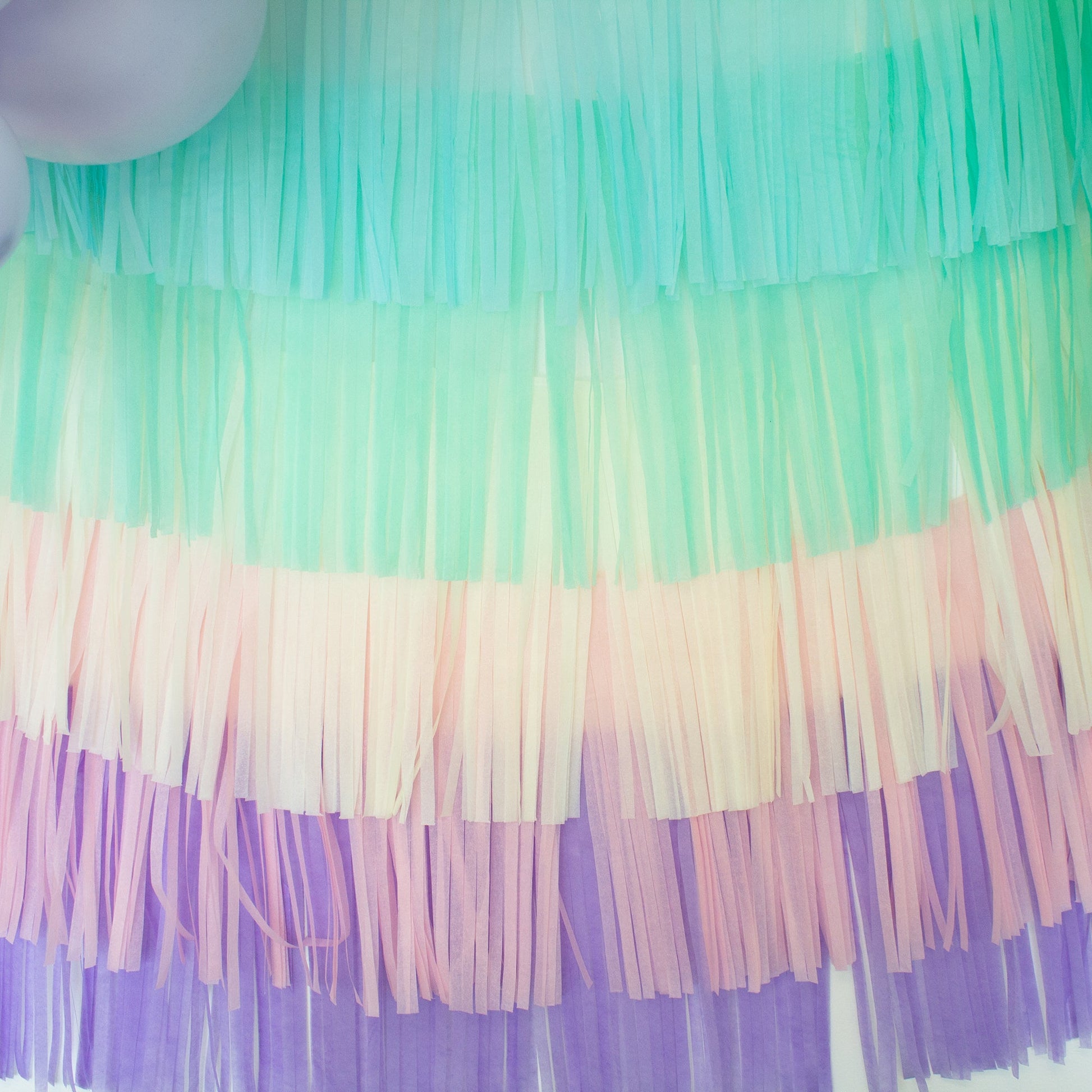 Balloon tail - tissue paper tassel garland - 36 inch balloon tail custom  colors
