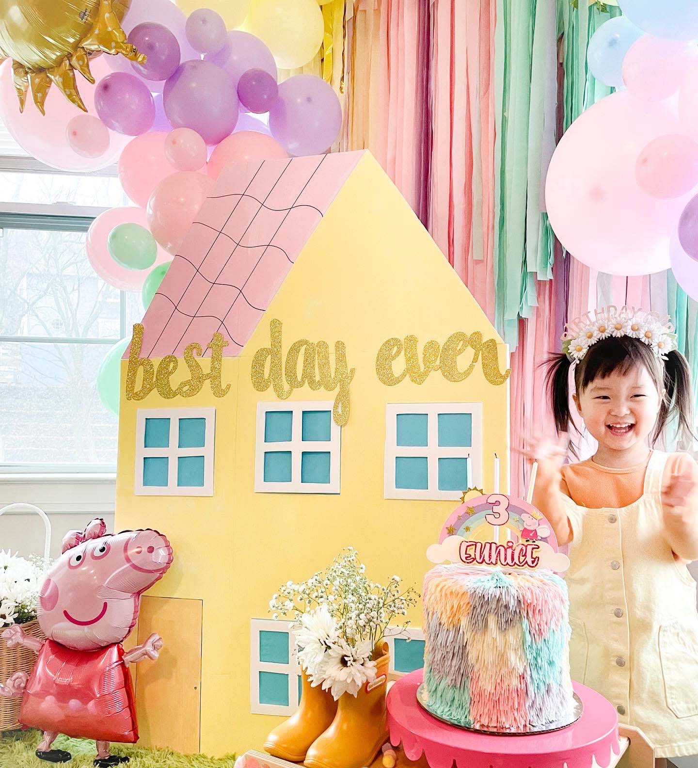 PEPPA PIG Girls Birthday Party Decorations Tableware Supplies Pink Children  Kids