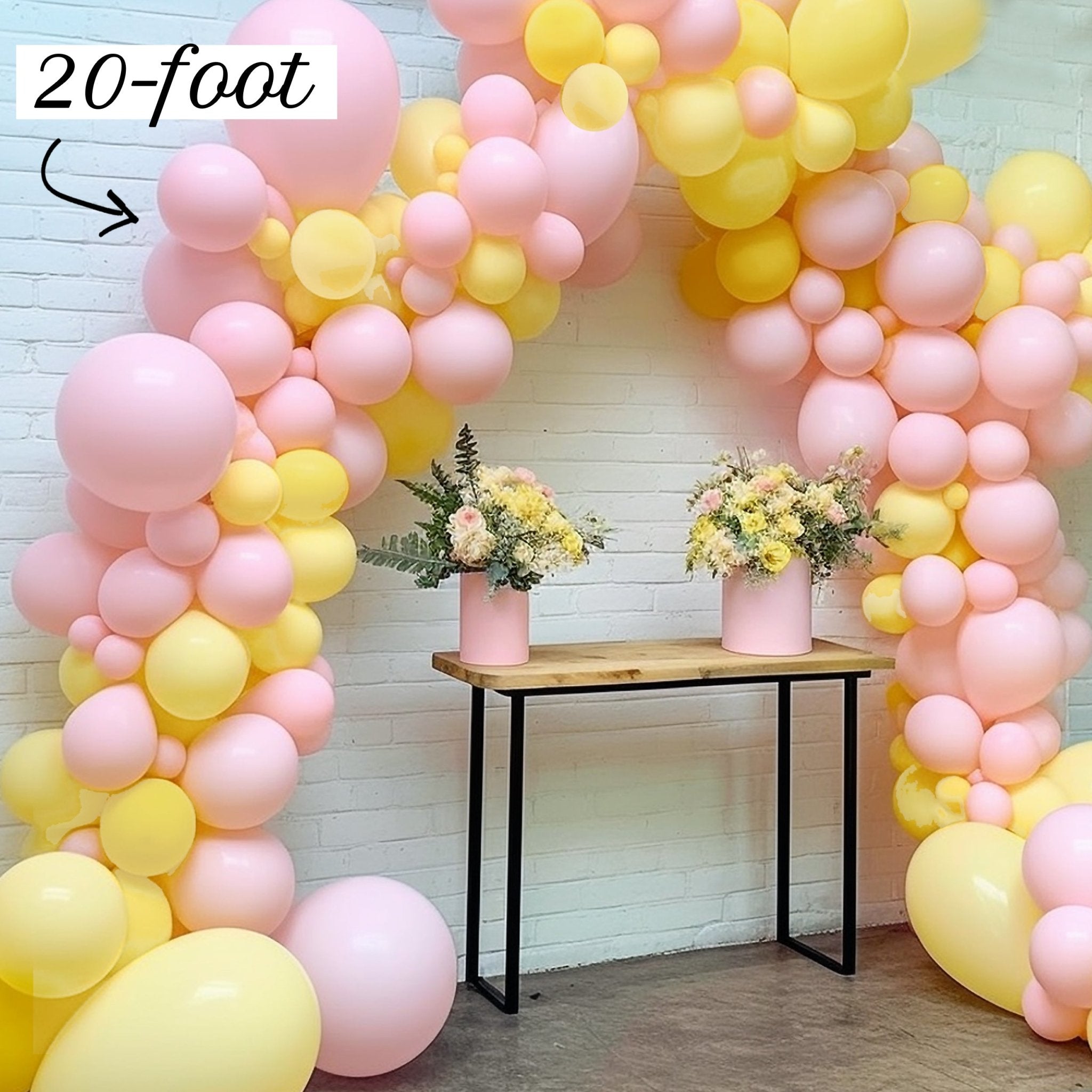 Pink Classic Pooh Balloon Arch - Balloon Garland Kit - Ellie's Party Supply