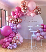 Pink Rainbow Balloon Arch - Ombre Balloon Garland Kit - Ellie's Party Supply