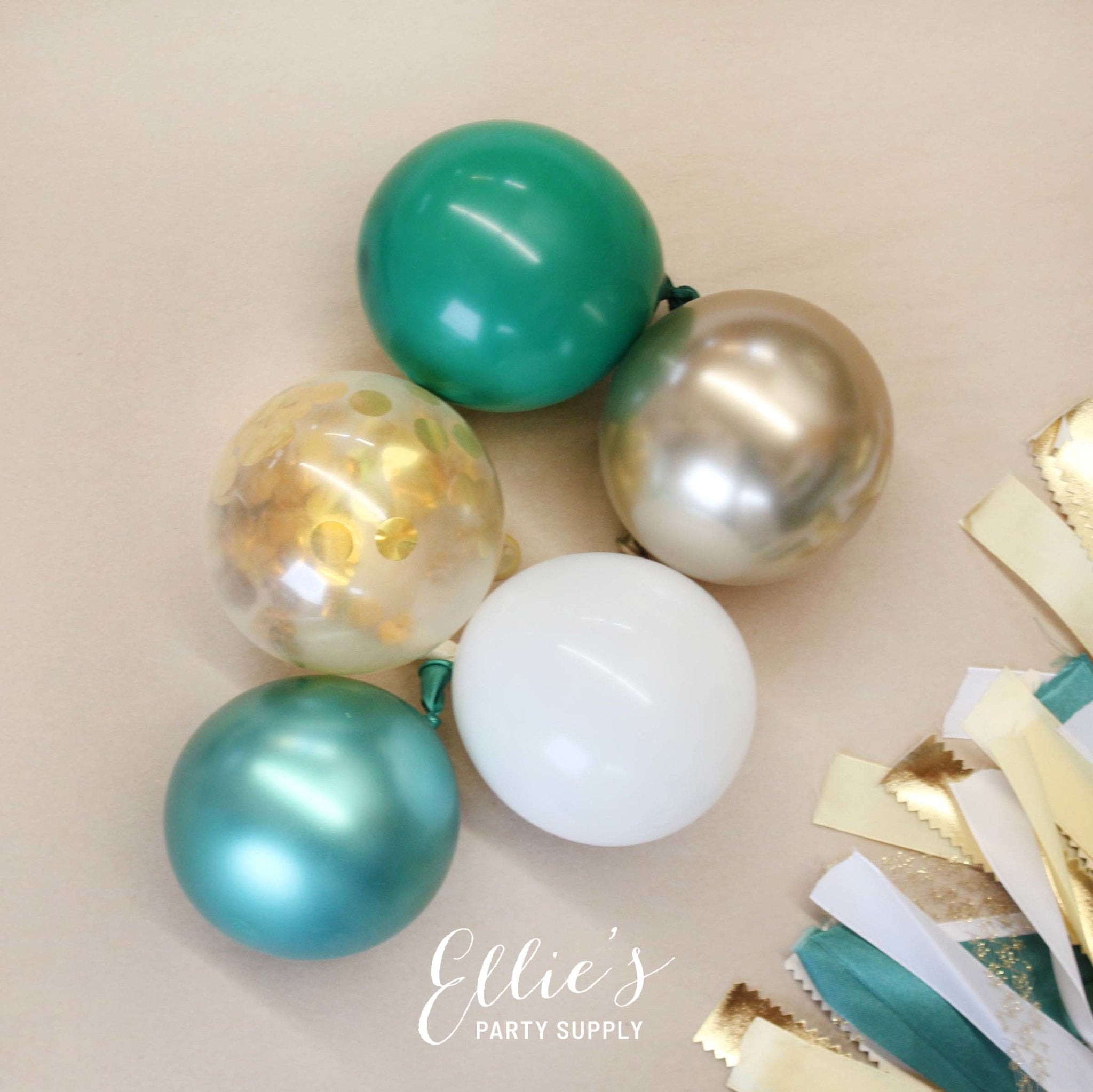 Premium Chrome Green Latex Balloon Packs (5" and 11”) - Ellie's Party Supply